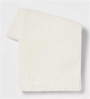 Solid Chenille Knit Throw Blanket 60x50in Treshold