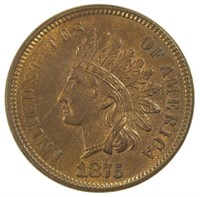 MS-60 RB 1875 Indian Cent