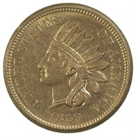 MS-62 1859 Indian Cent
