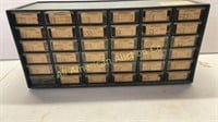 36 drawer storage cabinet with clock repair parts
