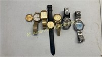 Seven vintage men's watches, various, none tested