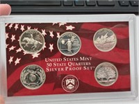 OF) 1999 state quarter silver proof set