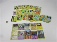 Plusieurs cartes Pokémon avec Holo et reverse