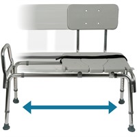 DMI Heavy-Duty Sliding Transfer Bench with Cut-Out