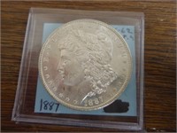 1887 Morgan Silver Dollar - Marked MS-62
