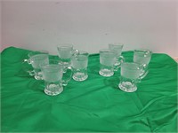 (8) Crystal Glass Mugs