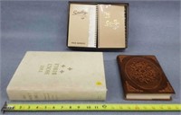 Large Holy Bible & Notebooks