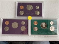 1986, 1990, and 1995 Proof Sets