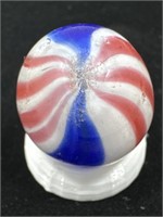 Handmade German peppermint swirl marble NM 3/4”