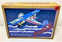 Coca Cola Die Cast Collectible Bi-Plane