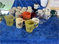Misc coffee mugs church & Buffalo Trace