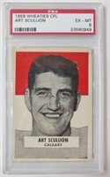 1959 Wheaties CFL Art Scullion Card in Case