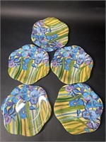 Plastic Kitchen Club Floral Plates