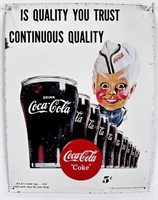 1995 Coca Cola Sprite Boy Tin Sign