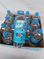 Vintage seltzer water 14- 1 Liter bottles BB: 8/22