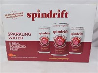 Spindrift sparkling flavored water cranberry