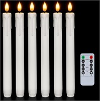 Homemory 6 Pcs Flameless Taper Candles with Remote