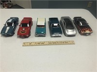 6 Die Cast Model Cars