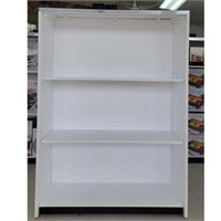 Store Display Heavy Duty Shelving White Double