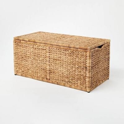 Natural Woven Storage Bench - Threshold