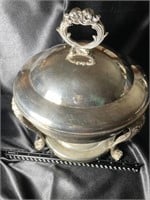 $$ Heavy Silverplate Chafing Dish w/ Stand