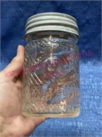 Antique "Jumbo Peanut Butter" jar (zinc lid)