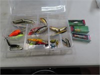 (20) Rapala & The LIke FIshing Lures in Organizer