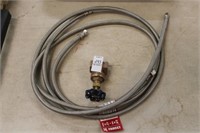 FAUCET HOSES AND BRASS VALVE