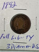 1892 Indian Cent Nice!