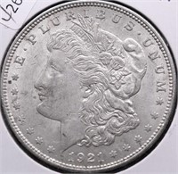 1921 MORGAN DOLLAR AU