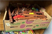 Box Full of Lincoln Style Play Logs