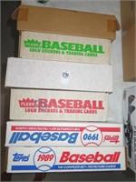 6 boxes baseball cards
