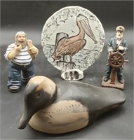 (F) Nautical figures and more approximately 8"