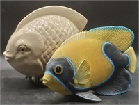 (F) Porcelain and Acrylic Fish Sculptures