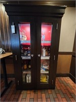 Locking alcohol cabinet