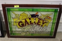 Stained Glass Galley 25x35 Framed Decoration