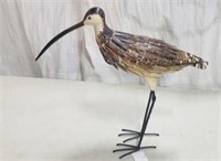 20" High Paint Decorated Tin Sandpiper