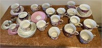 Lot of vintage German cups and saucers