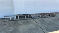 16 Ft Aluminum Ladder-Some Damage