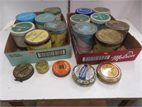 2 trays of tobacco tins