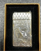 Designer Spinning Arc USB Pocket Lighter NIB