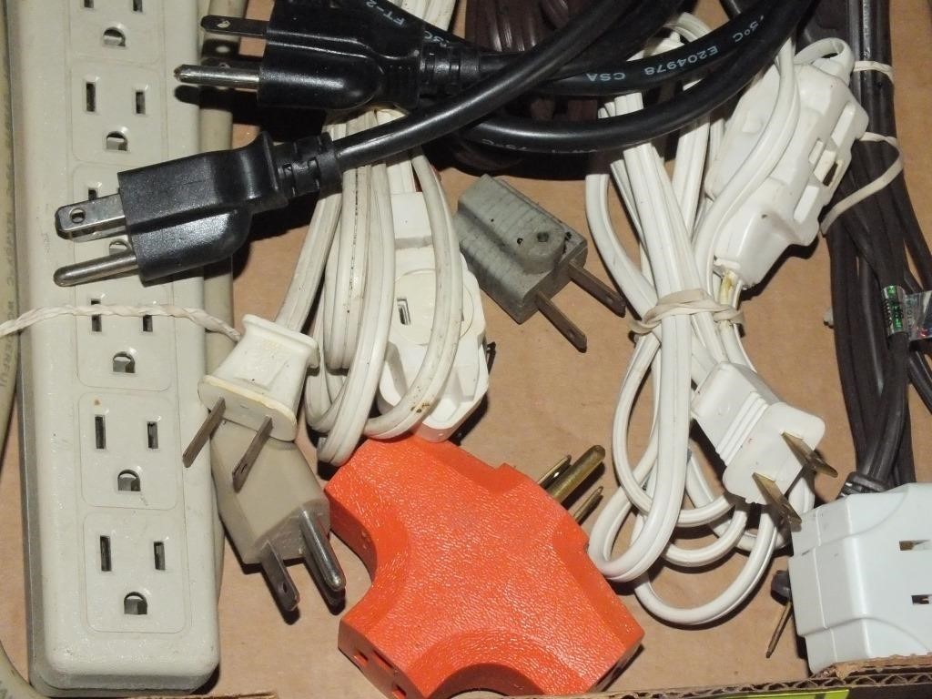 POWER STRIP, EXTENSION CORDS, ADAPTERS