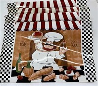 Chef placemats or of 4