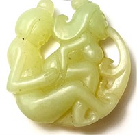 Solid Carved "Jade" (X-Rated) Sculpture 49 Grams