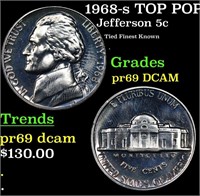 Proof 1968-s Jefferson Nickel TOP POP! 5c Graded p