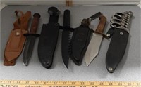 Knives with sheaths