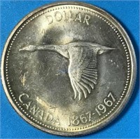 1967 Silver Dollar Canada