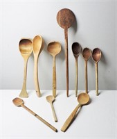 Vintage Wood Spoon Lot