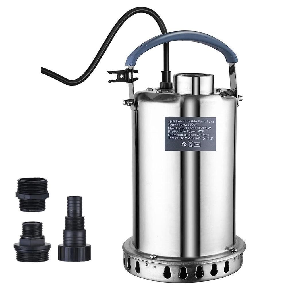 OFFSITE 1HP Stainless Steel Sump Pump with