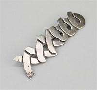 Sterling Silver Mexican Brooch.
